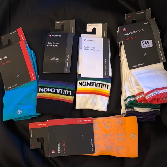 lululemon athletica Men's Crew Socks - Multicolor pack bundle